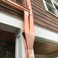 copper downspout system