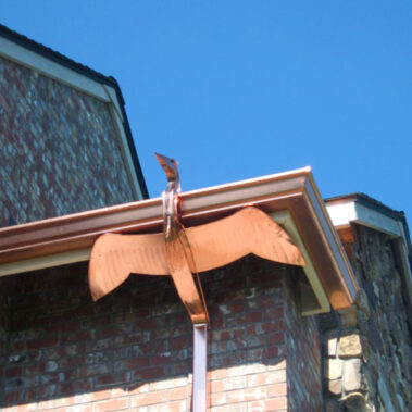 copper gutter art