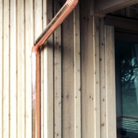 copper downspout system