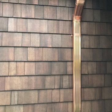 copper downspout